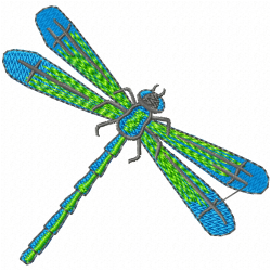 Dragon Flies Embroidery Design 2